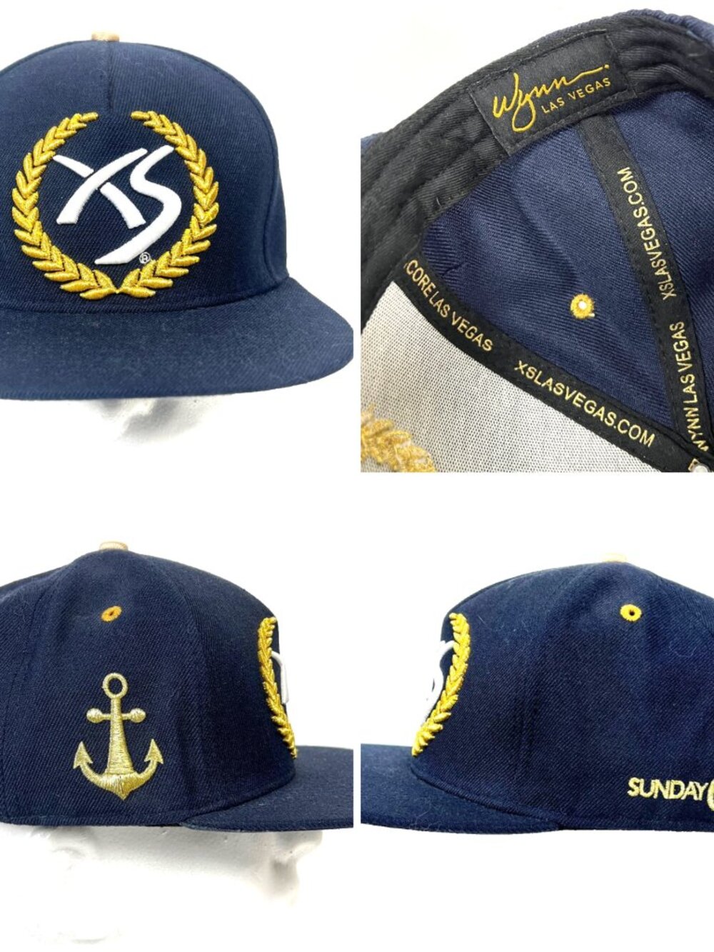 XS Nightswim Wynn Las Vegas Encore Nightclub Snapback Cap Flatbrim Hat Rare